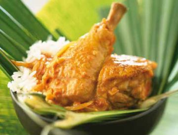 Poulet antillais au lait de coco Poulet antillais au lait de coco