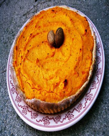 Tarte à la carotte et à la vanille 