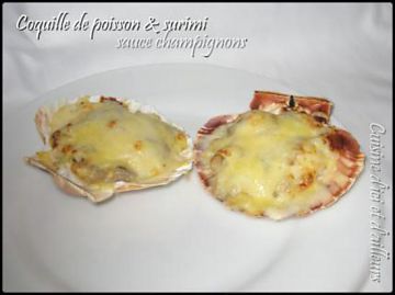 Coquilles de poisson& surimi
