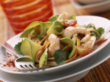 Salade d'avocats et pamplemousses aux crevettes Salade d'avocats et pamplemousses aux crevettes
