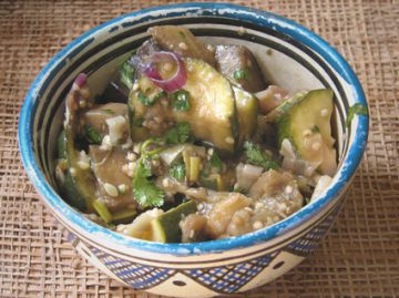 Salade de courgettes et d’aubergines à l’orientale Salade de courgettes et d’aubergines à l’orientale