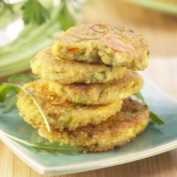 Galettes de quinoa aux carottes et poireaux Galettes de quinoa aux carottes et poireaux