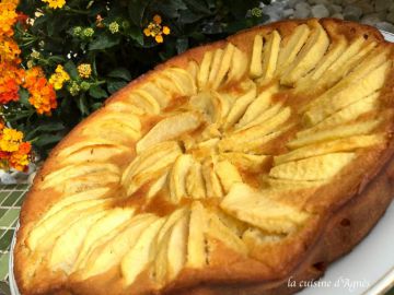 Flognarde aux pommes et au rhum Flognarde aux pommes et au rhum