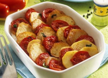 Gratin de pommes de terre et de tomates Gratin de pommes de terre et de tomates