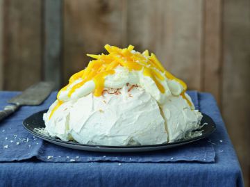 Pavlova noix de coco et mangue Pavlova noix de coco et mangue