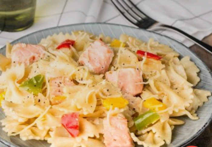 One pot pasta saumon poivrons (cookeo) -> rapide One pot pasta saumon poivrons (cookeo) -> rapide
