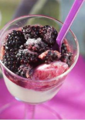 Panna Cotta aux mûres Panna Cotta aux mûres