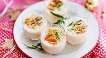 Panna cotta au saumon fumé Panna cotta au saumon fumé