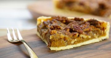 Tarte aux noix et noix de pécan (pecan pie)