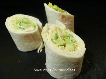 Wraps au crabe et à l'avocat