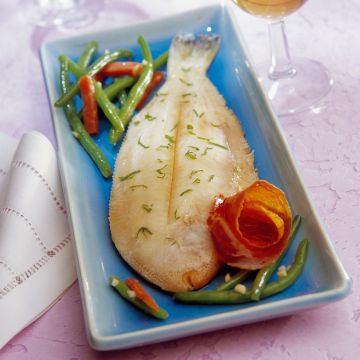 Limande-sole aux haricots verts Limande-sole aux haricots verts