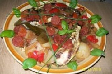 Chorizo aux 5 légumes de saison Chorizo aux 5 légumes de saison