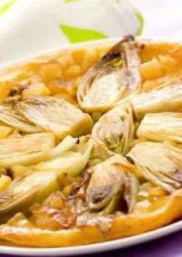 Tatin d'endives et pommes caramélisées au comté Tatin d'endives et pommes caramélisées au comté