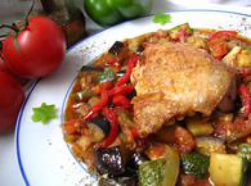 Poulet en ratatouille Poulet en ratatouille