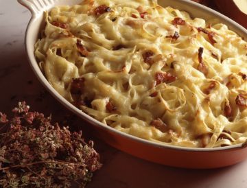 Gratin de tagliatelles au jambon Gratin de tagliatelles au jambon