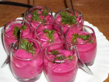 Mousse de betteraves Mousse de betteraves