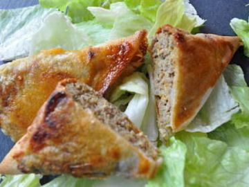 Samoussas au boeuf et aux épices Samoussas au boeuf et aux épices