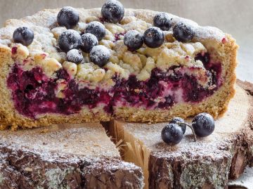 Tarte pommes-cassis en crumble Tarte pommes-cassis en crumble