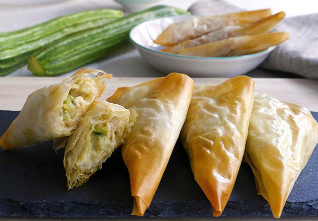 Bricks aux Crevettes / Courgettes et Boursin Bricks aux Crevettes / Courgettes et Boursin