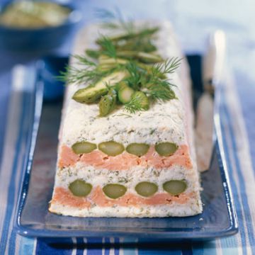 Terrine d'asperges au saumon Terrine d'asperges au saumon