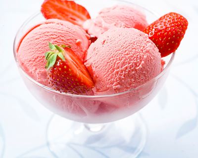 Glace à la fraise Glace à la fraise