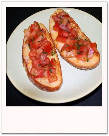 Tartines de pain perdu à la tomate Tartines de pain perdu à la tomate