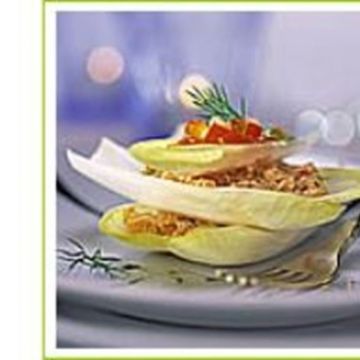 Millefeuilles d'endives au saumon