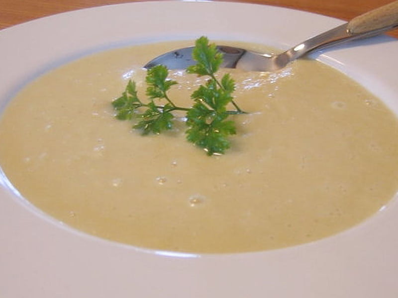 Velouté de poireaux et pois cassés Velouté de poireaux et pois cassés