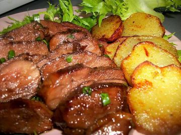 Magret de canard au miel et vinaigre balsamique Magret de canard au miel et vinaigre balsamique