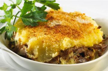 Hachis parmentier de canard au poireau