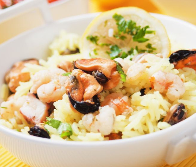 Riz aux fruits de mer light au cookeo Riz aux fruits de mer light au cookeo
