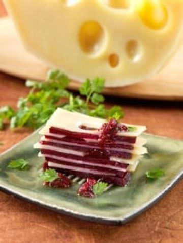 Millefeuille betterave et Emmental Millefeuille betterave et Emmental
