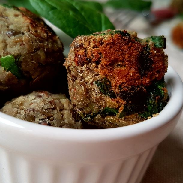Boulettes de lentilles aux épinards et au cumin Boulettes de lentilles aux épinards et au cumin