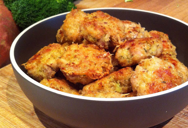 Nuggets de poulet au brocoli Nuggets de poulet au brocoli