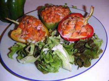Poivrons farcis au saumon Poivrons farcis au saumon