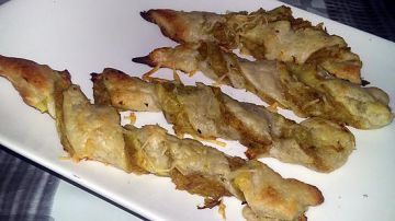 Feuilletés torsadés thon curry Feuilletés torsadés thon curry