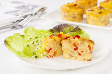 Mini frittata de légumes au cheddar Mini frittata de légumes au cheddar