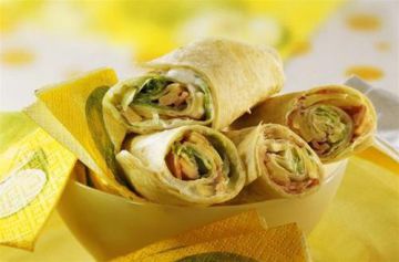 Wraps au jambon et au fromage Wraps au jambon et au fromage