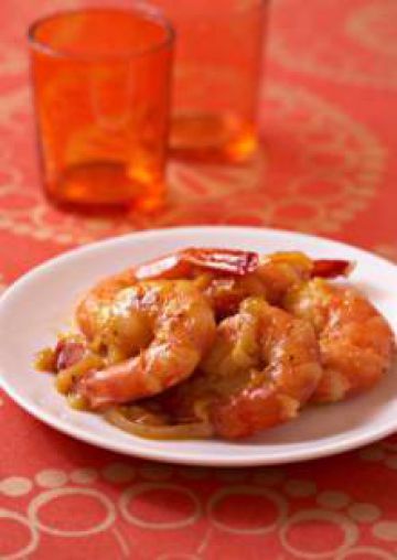 Gambas à l'orange, au gingembre et au miel Gambas à l'orange, au gingembre et au miel