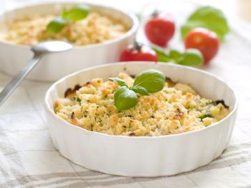 Crumble de légumes du soleil à la moutarde