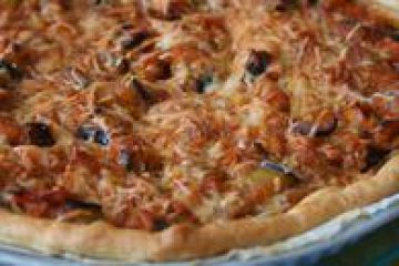 Tarte d'aubergine au thon Tarte d'aubergine au thon
