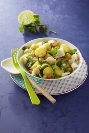 Salade de Ratte du Touquet au concombre et au crabe Salade de Ratte du Touquet au concombre et au crabe