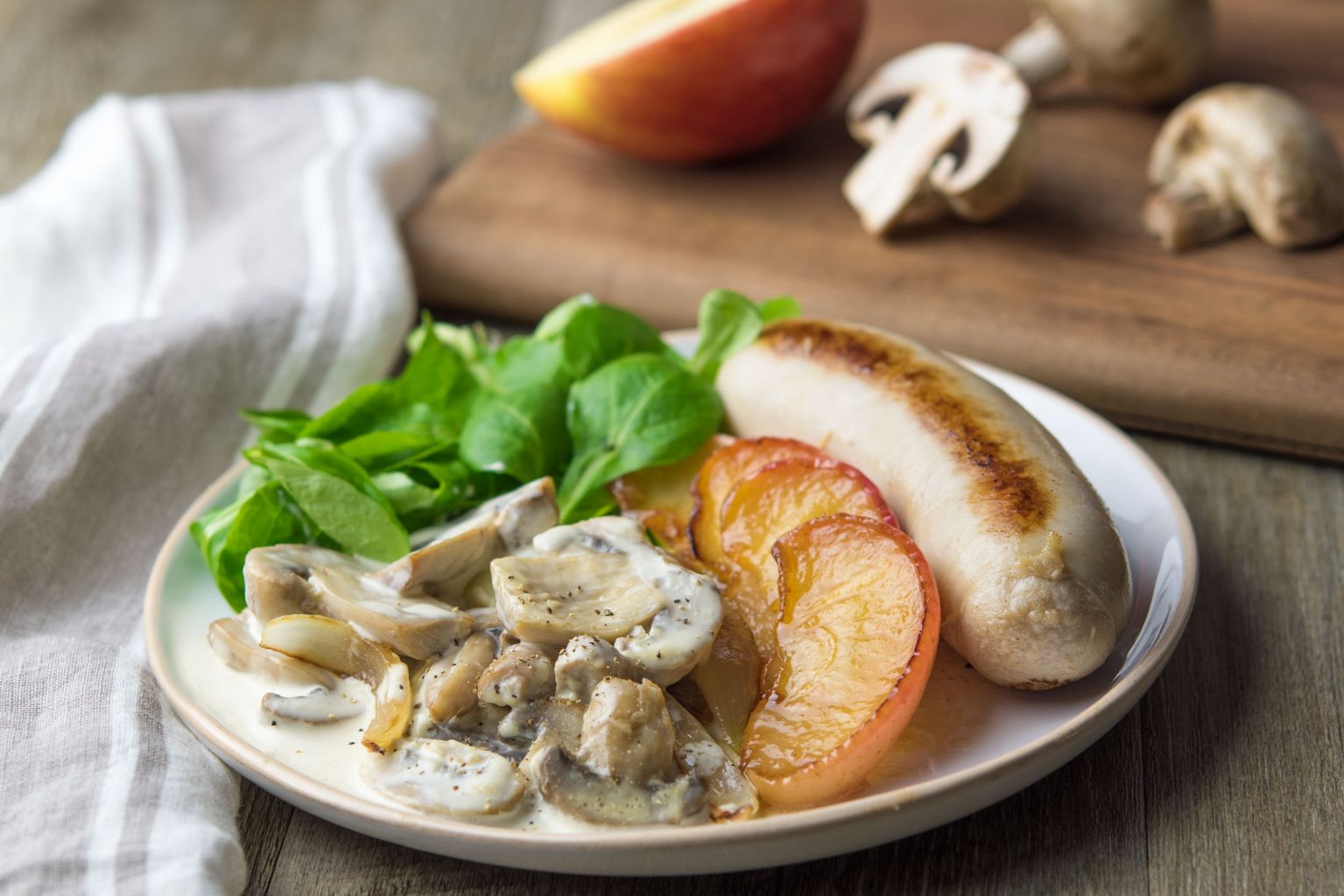Boudin blanc aux pommes Boudin blanc aux pommes