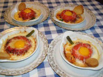 Tomates aux oeufs Tomates aux oeufs
