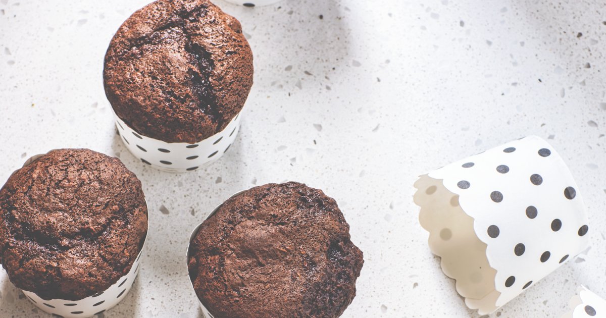 Muffins chocolat-courgette Muffins chocolat-courgette