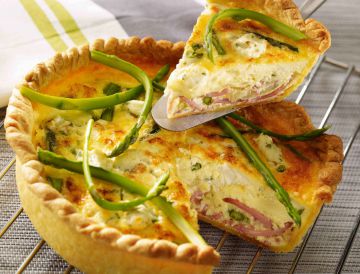 Quiche jambon, asperges et fromage frais Quiche jambon, asperges et fromage frais