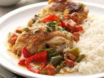 Poulet basquaise au chorizo - Thermomix Poulet basquaise au chorizo - Thermomix