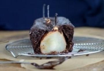 Cake au chocolat noir et poires fondantes Cake au chocolat noir et poires fondantes