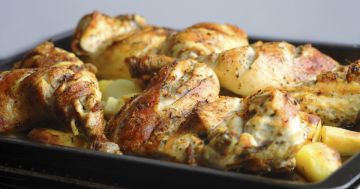 Cuisses de poulet et pomme de terre au four Cuisses de poulet et pomme de terre au four