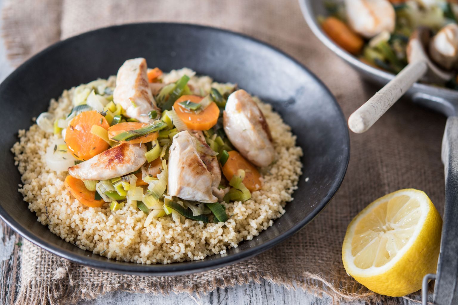 Poulet d'automne au thym et au citron Poulet d'automne au thym et au citron